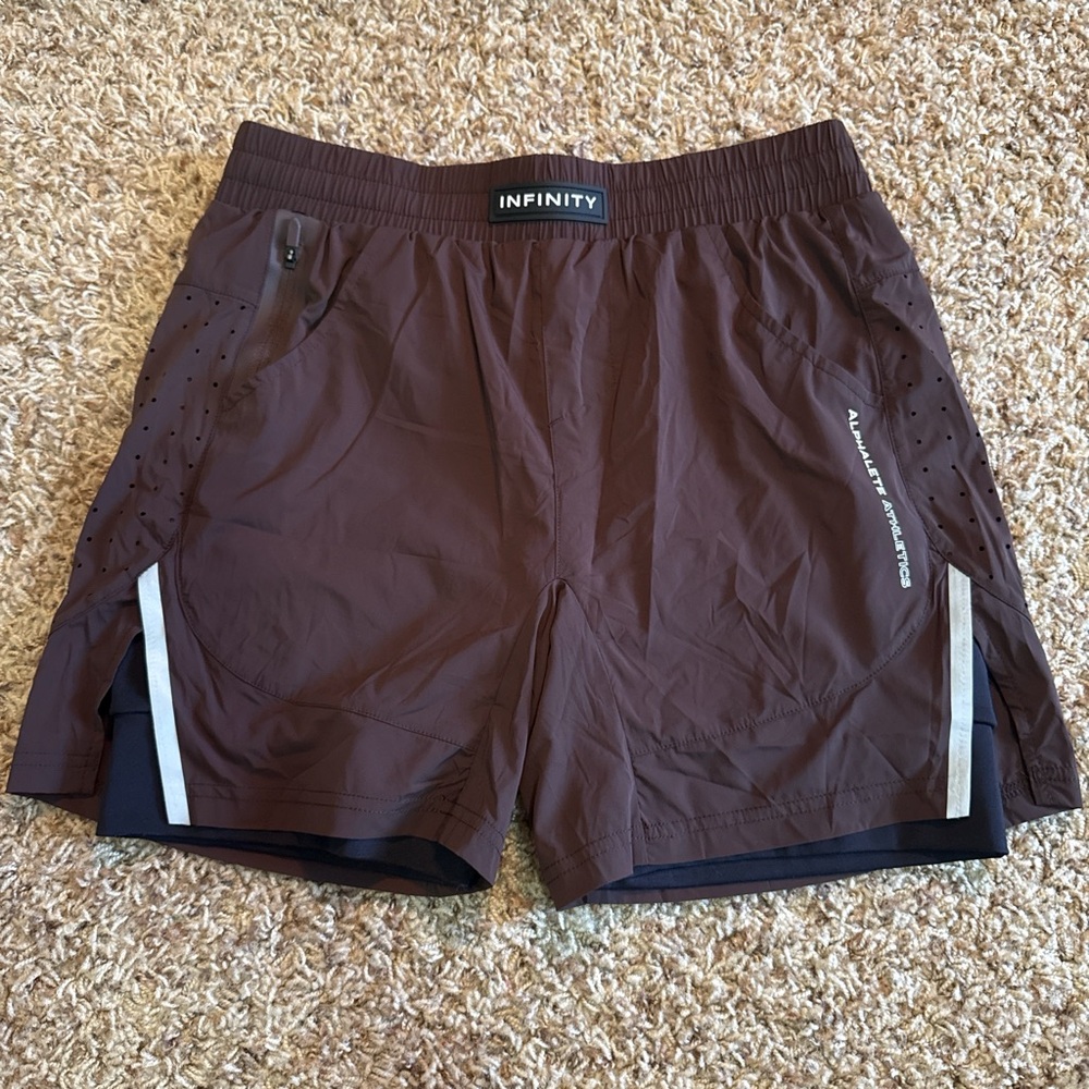 Alphalete Men's Brown Athletic Shorts